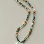 Zebra Enamel Beaded Necklace - floysun