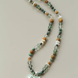 Zebra Enamel Beaded Necklace - floysun