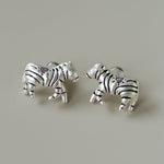 Zebra Enamel Stud Earrings - floysun