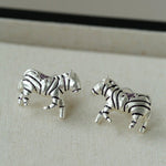 Zebra Enamel Stud Earrings - floysun