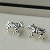Zebra Enamel Stud Earrings - floysun