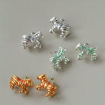 Zebra Enamel Stud Earrings - floysun