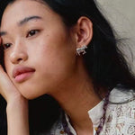 Zebra Enamel Stud Earrings - floysun