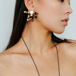 Zebra Stone Tassel Earrings - floysun