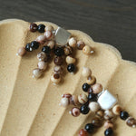 Zebra Stone Tassel Earrings - floysun