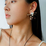 Zebra Stone Tassel Earrings - floysun