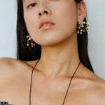 Zebra Stone Tassel Earrings - floysun