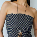 Zebra Stone Tassel Necklace - floysun