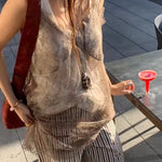 Zebra Stone Tassel Necklace - floysun