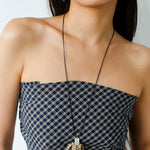 Zebra Stone Tassel Necklace - floysun