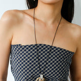 Zebra Stone Tassel Necklace - floysun