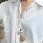 Zebra Tassel Long Necklace - floysun