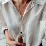 Zebra Tassel Long Necklace - floysun