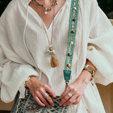Zebra Tassel Long Necklace - floysun