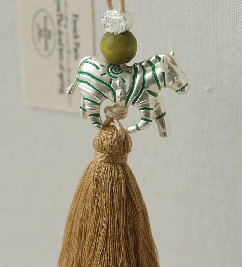 Zebra Tassel Long Necklace - floysun