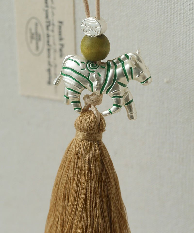 Zebra Tassel Long Necklace - floysun