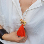 Zebra Tassel Long Necklace - floysun
