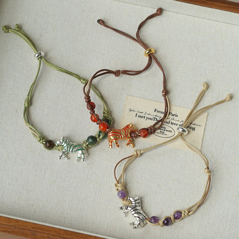 Zebra Woven Bracelet - floysun