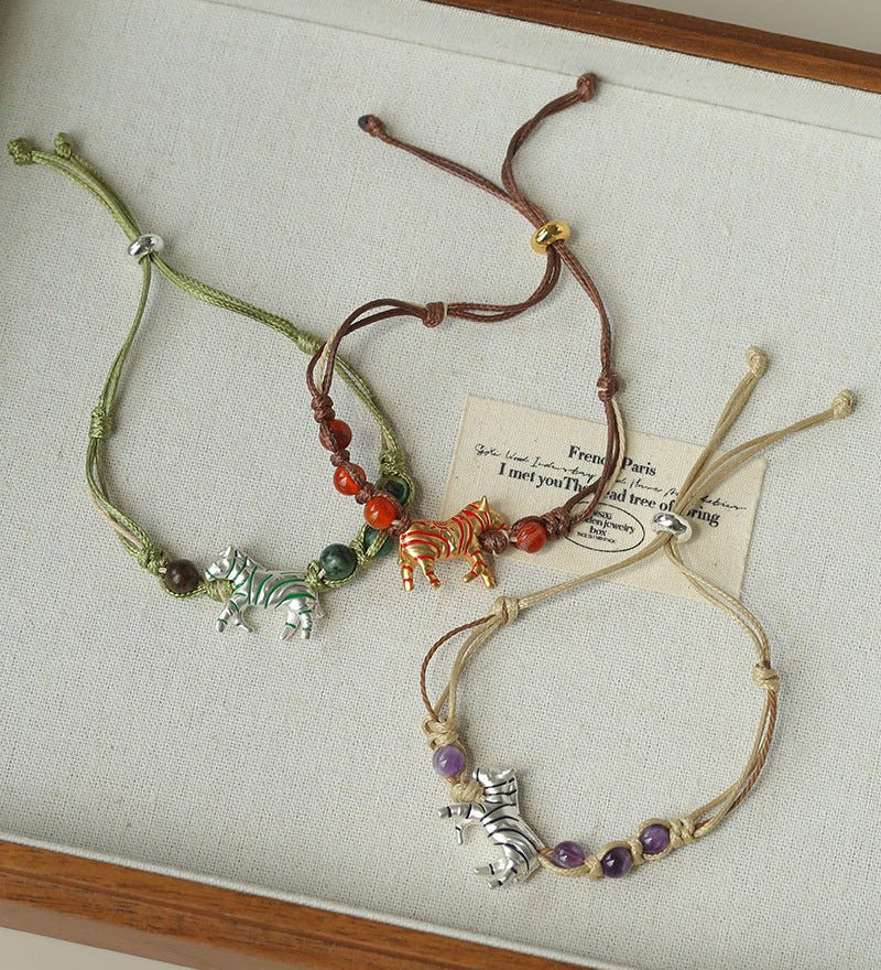 Zebra Woven Bracelet - floysun