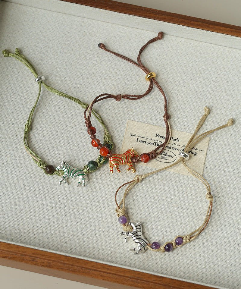 Zebra Woven Bracelet - floysun