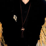 Zodiac Horse Long Suede Tassel Necklace - floysun