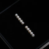 Row of Freshwater Pearl Earrings
