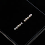 Row of Freshwater Pearl Earrings