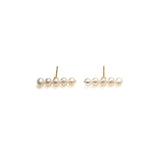 Row of Freshwater Pearl Earrings