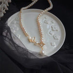 14K gold-filled Butterfly Freshwater Pearl Necklace - floysun