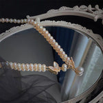 14K gold-filled Butterfly Freshwater Pearl Necklace - floysun