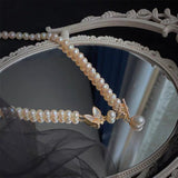 14K gold-filled Butterfly Freshwater Pearl Necklace - floysun