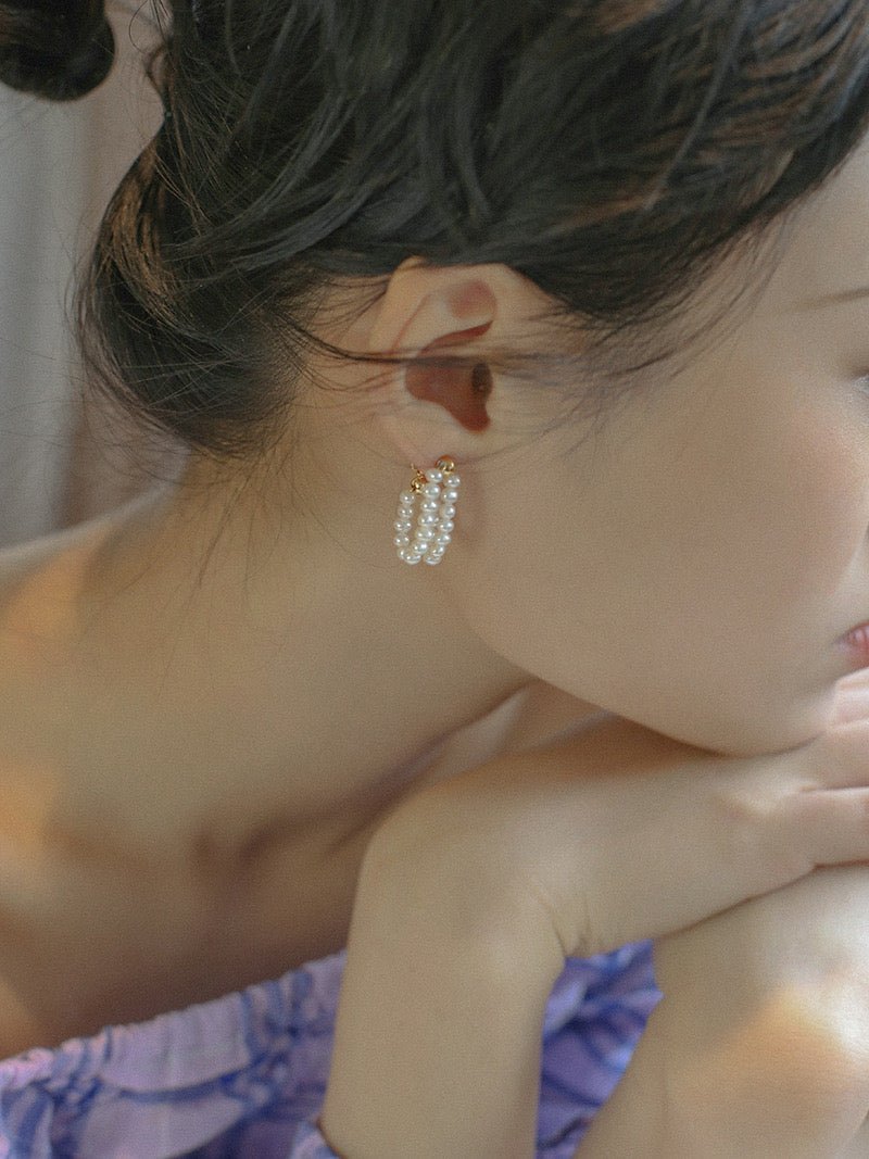 14K Gold Filled Handcrafted Freshwater Pearl Earrings - floysun