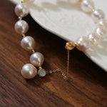 14k Gold Filled Pearl Bracelet - floysun