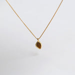 18K Gold Rhodochrosite Clavicle Chain Necklace - floysun