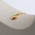 18K Gold Rhodochrosite Clavicle Chain Necklace - floysun