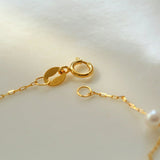 18k Pure Gold Starry Freshwater Baby Pearl Necklace - floysun
