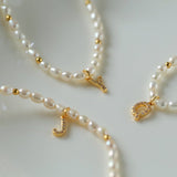 26 Pearl Letters Necklace - floysun