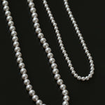 4mm 6mm Round Swarovski Pearl Long Necklace - floysun