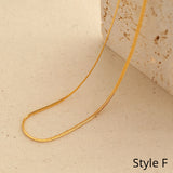 Chain Twist Snake Bone Necklace
