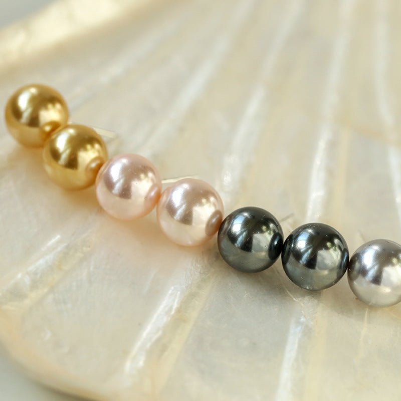 6/8/10/12/14mm Korean Artificial Pearl Earrings (Buy one get one) - floysun