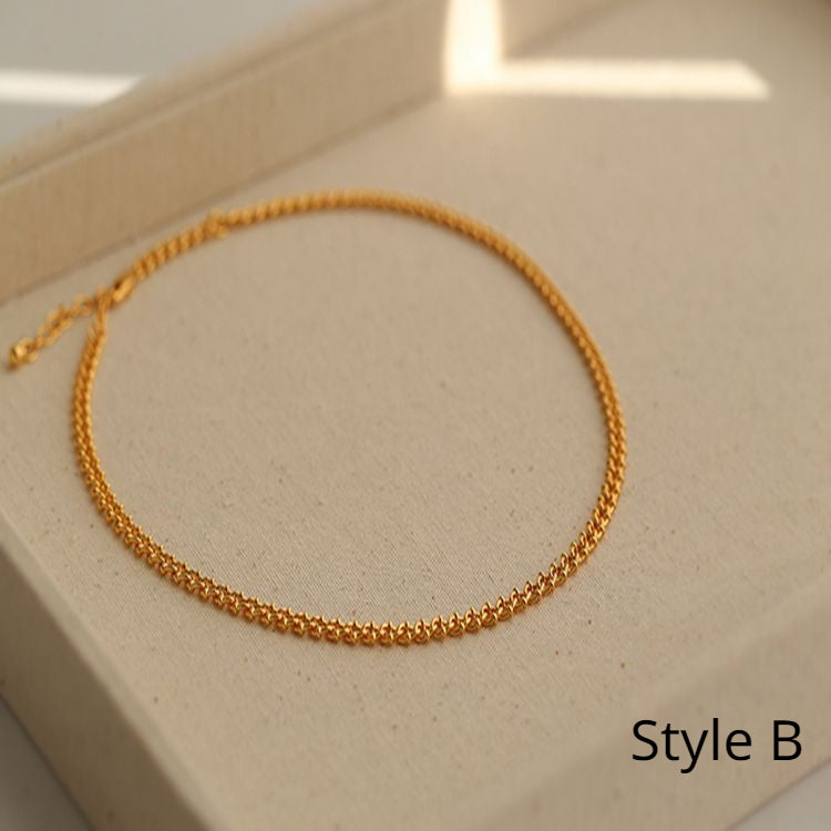 Chain Twist Snake Bone Necklace