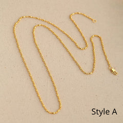 Chain Twist Snake Bone Necklace