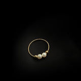 Double Pearl Handmade Ring