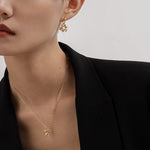 925 Silver Flower Pearl Necklace - floysun