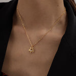 925 Silver Flower Pearl Necklace - floysun