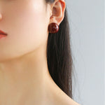 925 Silver Hemispheric Enamel Simple Studs Earrings - floysun