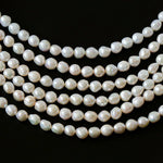 925 Silver Pea Buckle Wrinkled Baroque Pearl Necklace - floysun