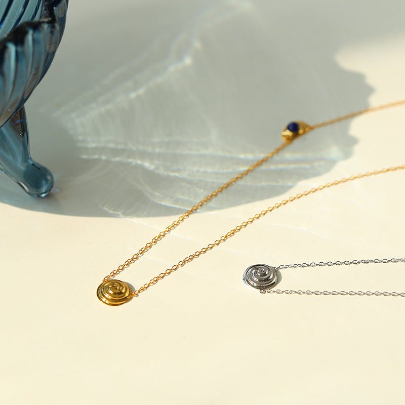 925 Silver Pea Lapis Lazuli Necklace - floysun