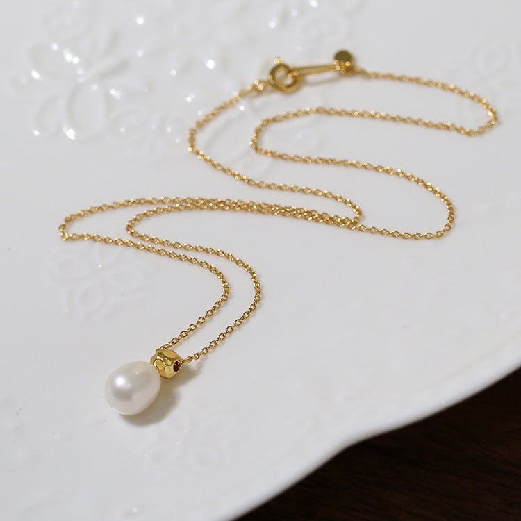 925 Silver Pearl Necklace - floysun