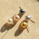 925 Silver Small Pearl Stud Earrings - floysun